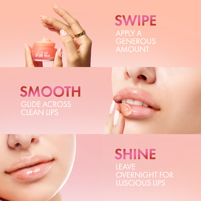 Lakme Hydrating Lip Love Lip Mask with Hyaluronic Acid Shea Butter & Almond Oil