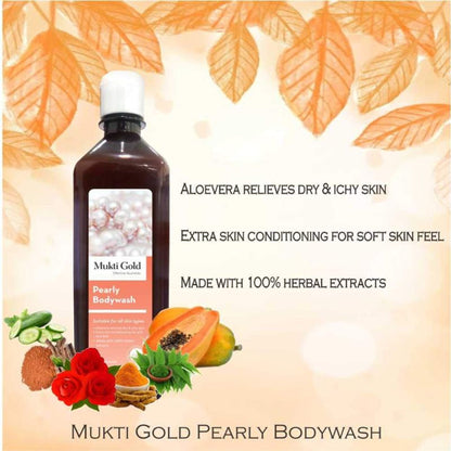 Mukti Gold Pearly Bodywash - Pack of 2