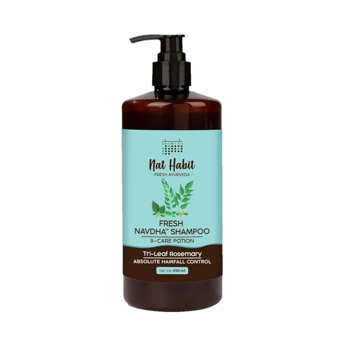 Nat Habit Anti-Hairfall Tri-Leaf Rosemary Navdha Shampoo
