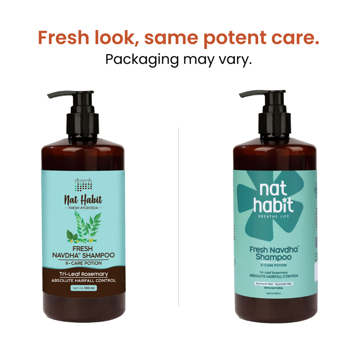 Nat Habit Anti-Hairfall Tri-Leaf Rosemary Navdha Shampoo