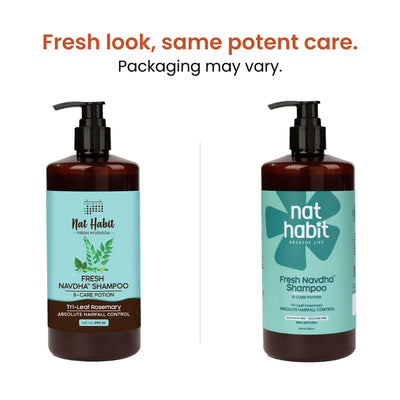 Nat Habit Anti-Hairfall Tri-Leaf Rosemary Navdha Shampoo