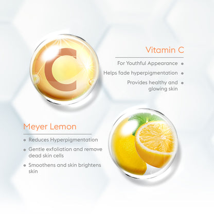 VLCC Vitamin C & Meyer Lemon Serum for AM & Aloe Vera Serum for PM Face Wash Combo