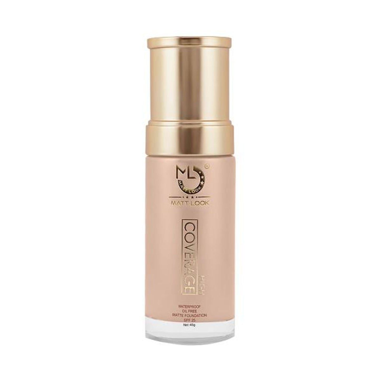 Matt look High Coverage Waterproof Oil Free Matte SPF 25 Foundation - Fair