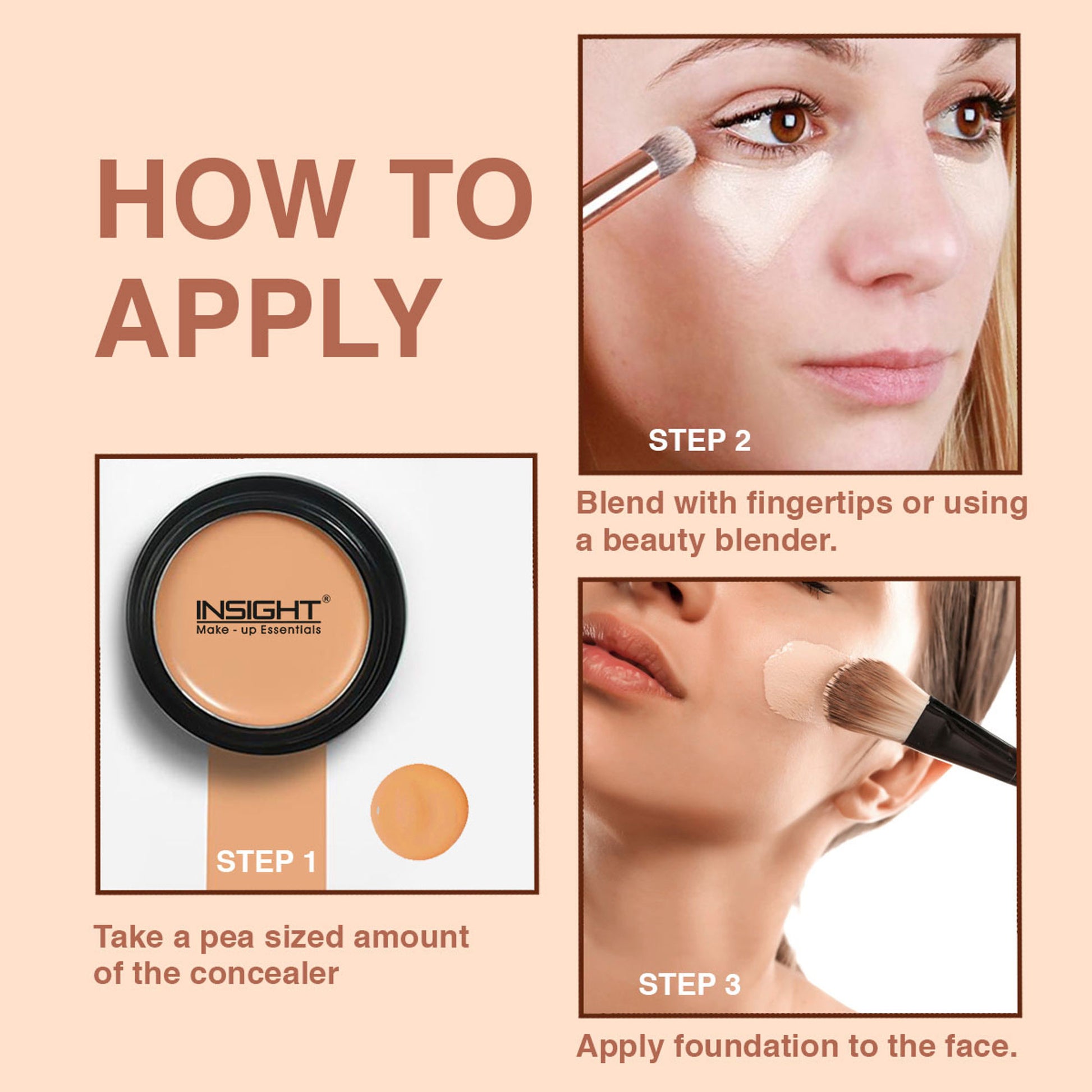 Insight Cosmetics Concealer, Buildabe Coverage With Long Lasting Formula - Medium Yellow
