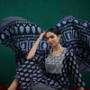 Dhiyona IE Ethnic Motifs Printed Thread Work Straight Kurta With Trousers & Dupatta