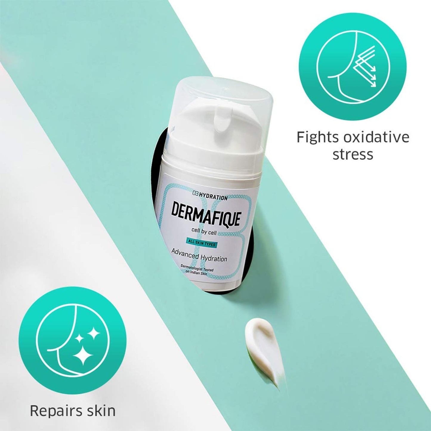 Dermafique Advanced Hydration Day Cream - Deep Hydration, 10x Vitamin E & Antioxidants