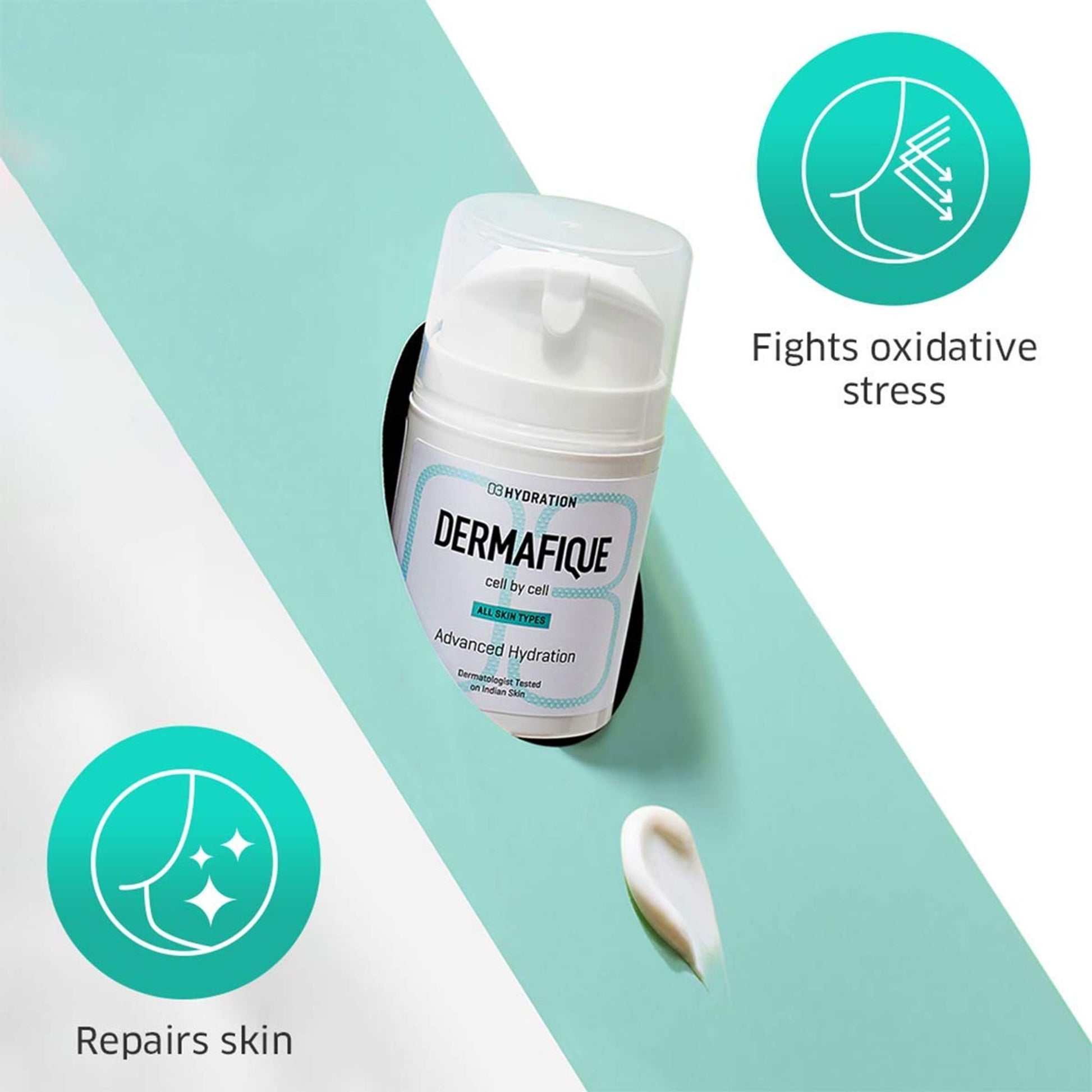 Dermafique Advanced Hydration Day Cream - Deep Hydration, 10x Vitamin E & Antioxidants
