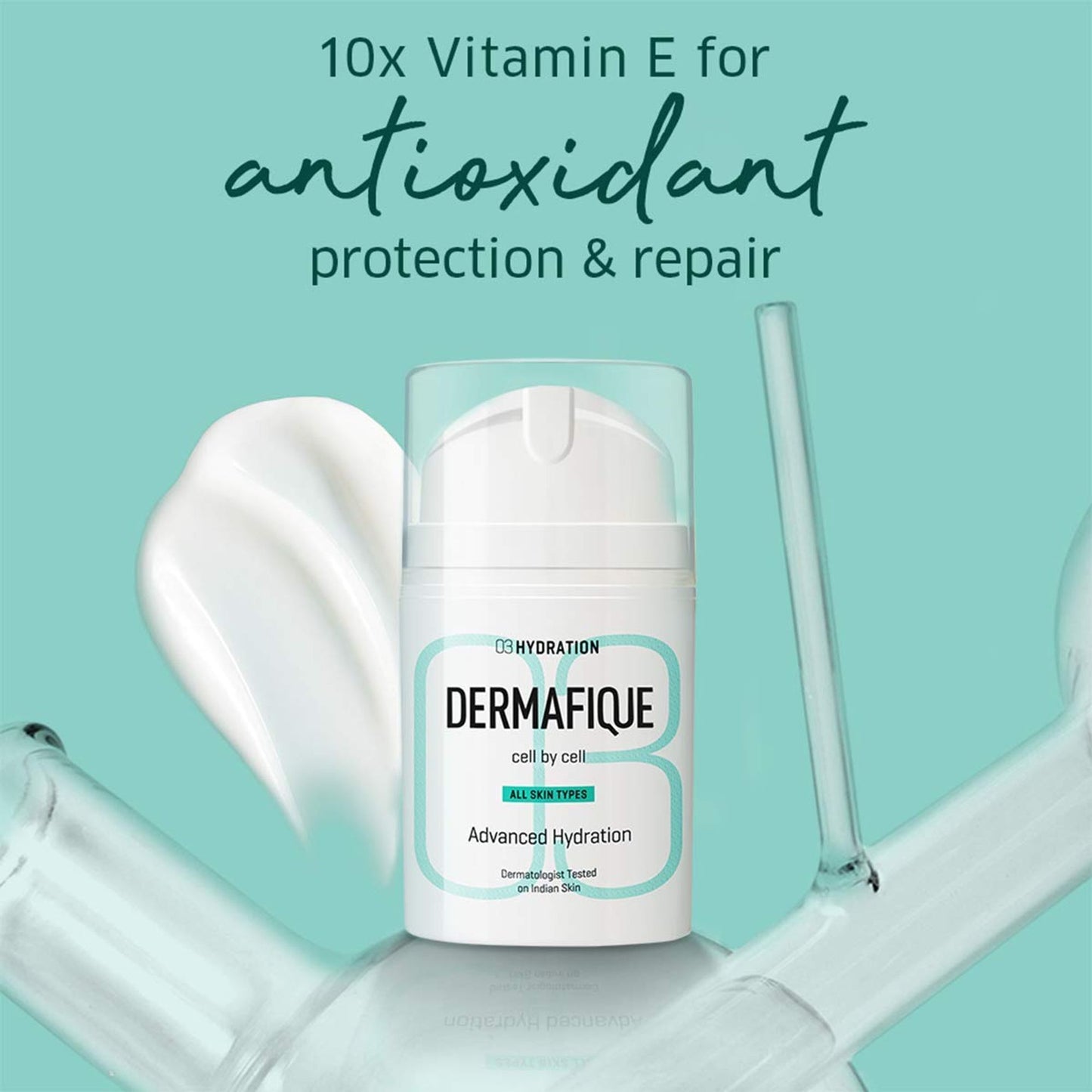 Dermafique Advanced Hydration Day Cream - Deep Hydration, 10x Vitamin E & Antioxidants