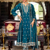 Dhiyona IE Women Ethnic Motifs Embroidered Regular Sequinned Kurta with Trousers & With Dupatta