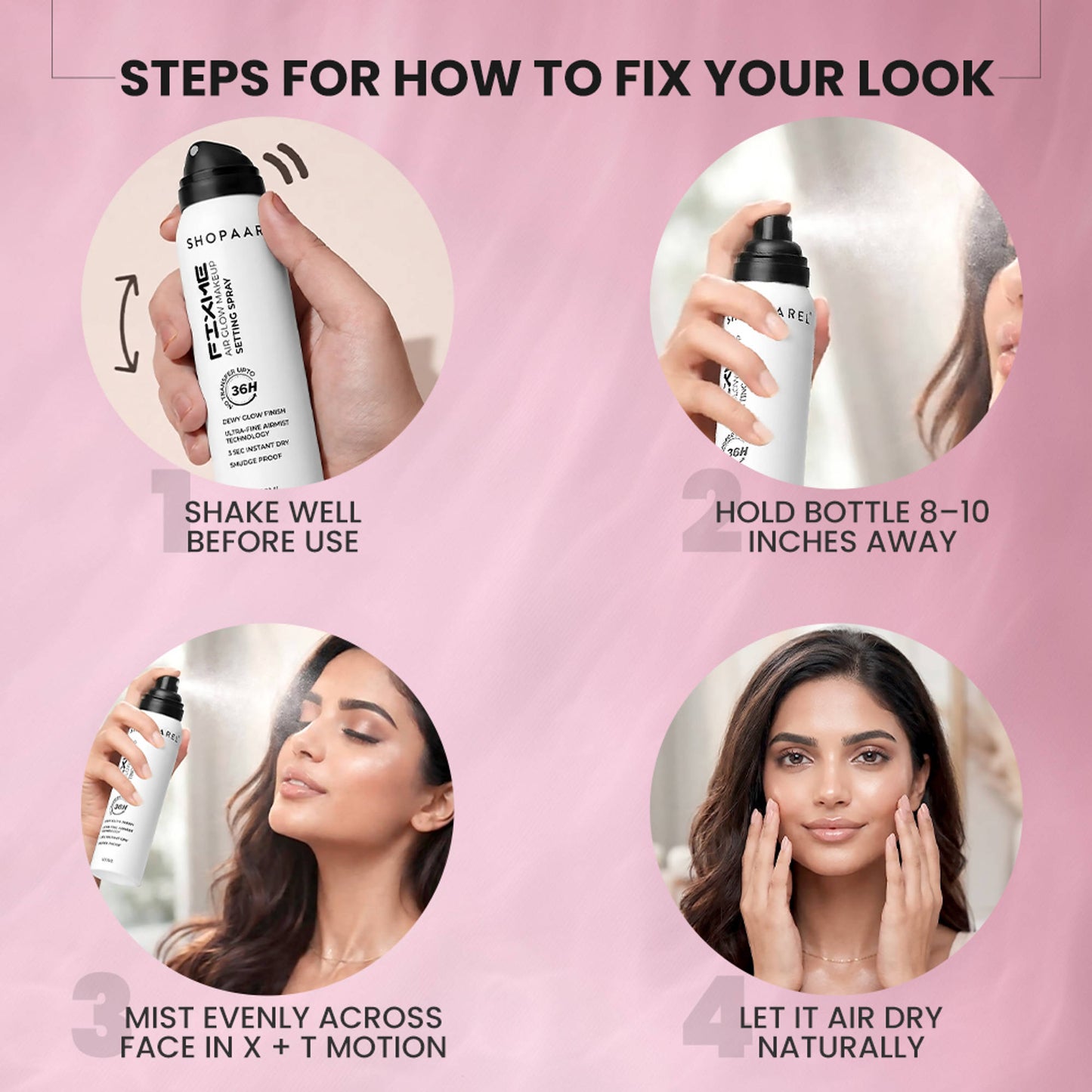 Shopaarel Fixme Air Glow Makeup Setting Spray