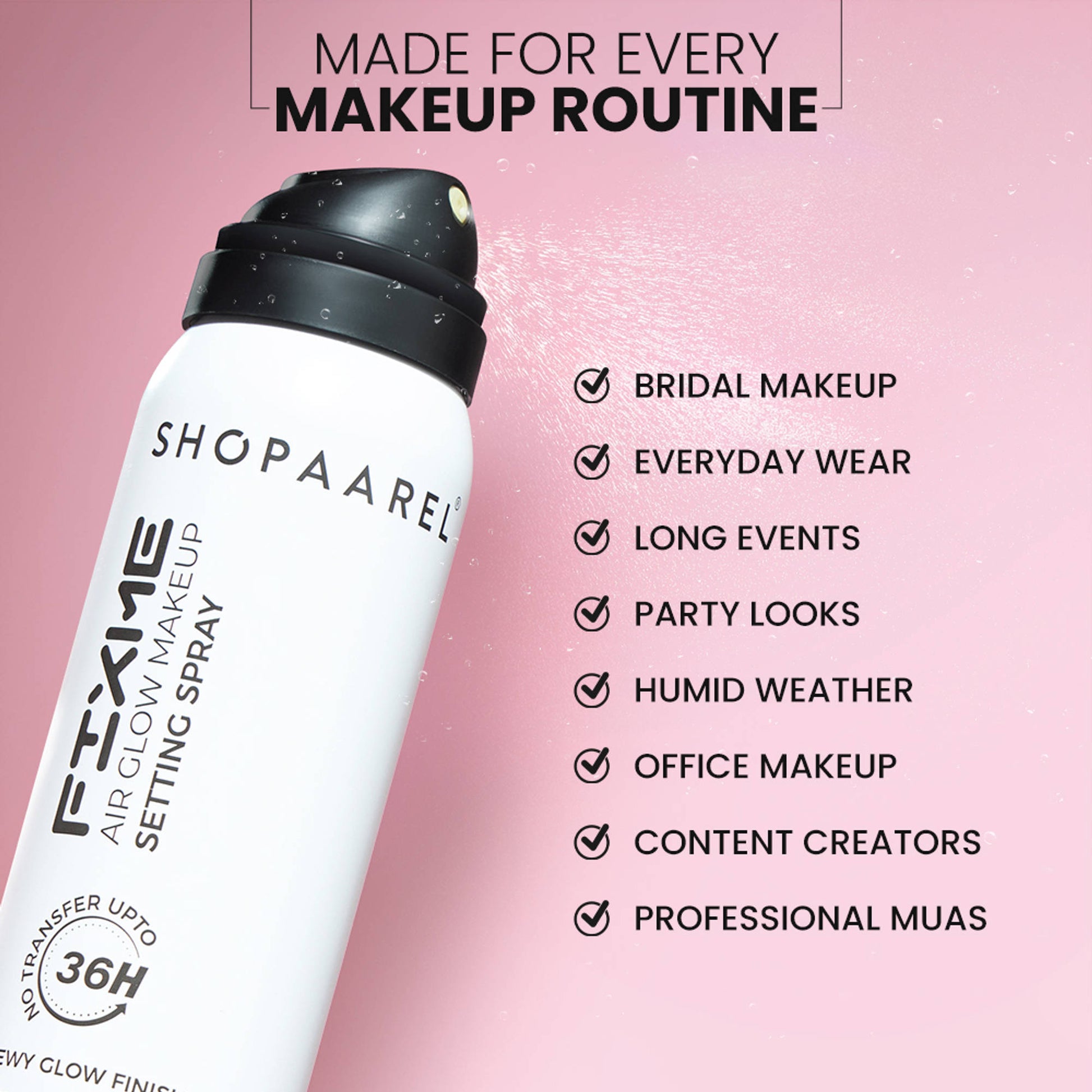 Shopaarel Fixme Air Glow Makeup Setting Spray