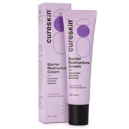 Cureskin Barrier Restructure Cream With Ceramides, Oat Bran & Bisabolo