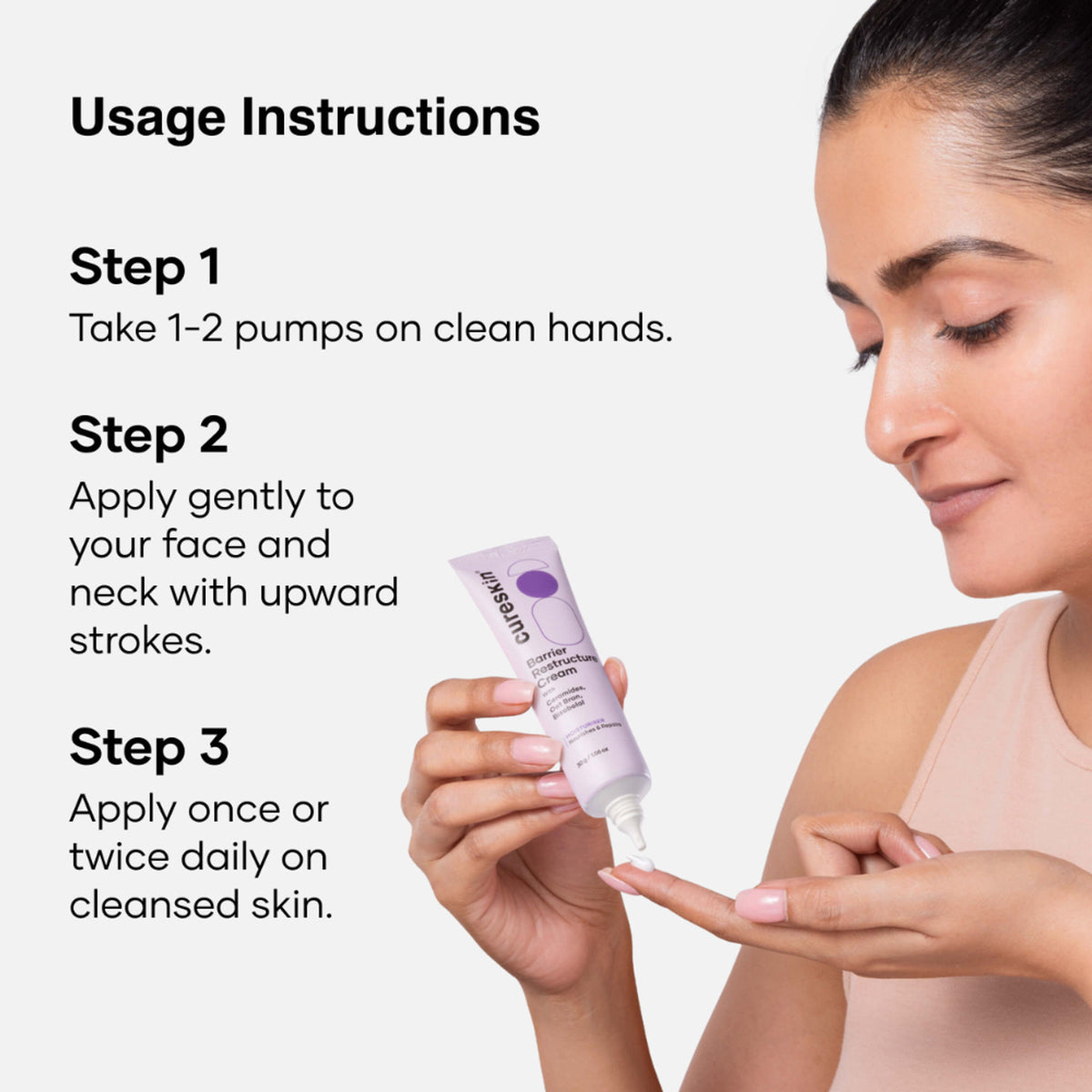 Cureskin Barrier Restructure Cream With Ceramides, Oat Bran & Bisabolo