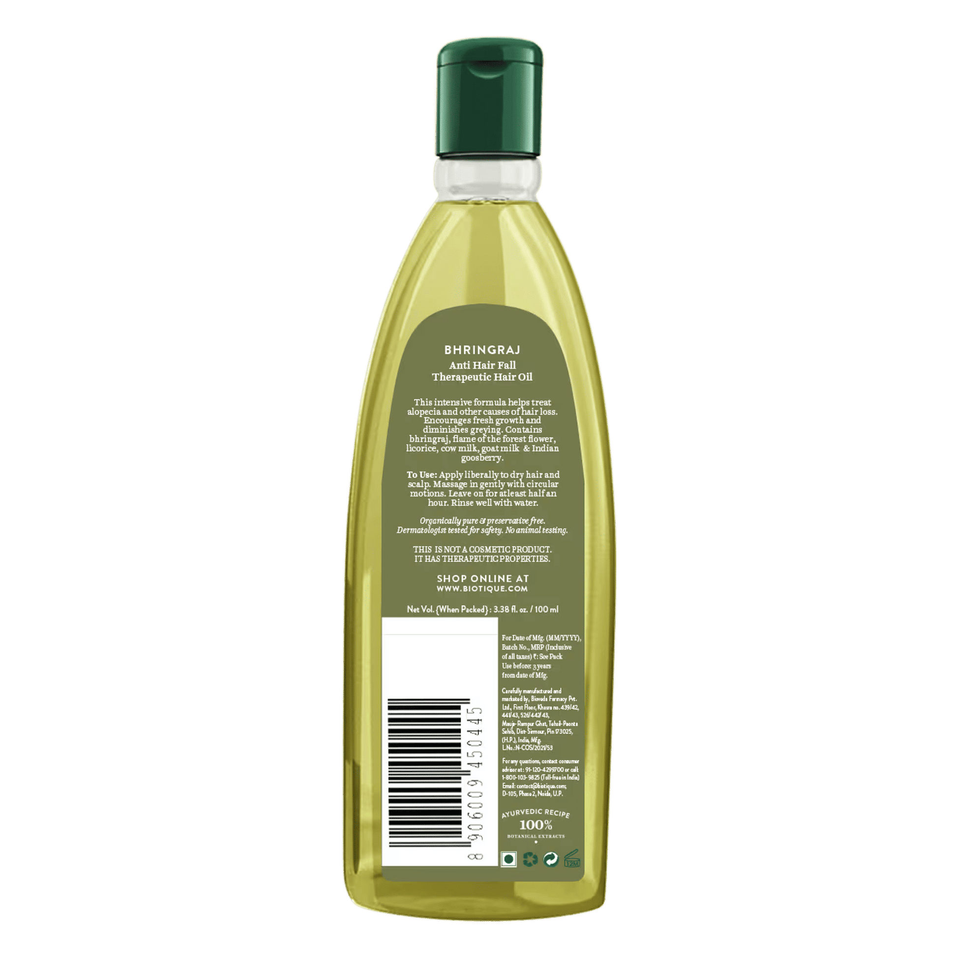 Biotique Bio Bhringraj Therapeutic Oil For Falling Hair