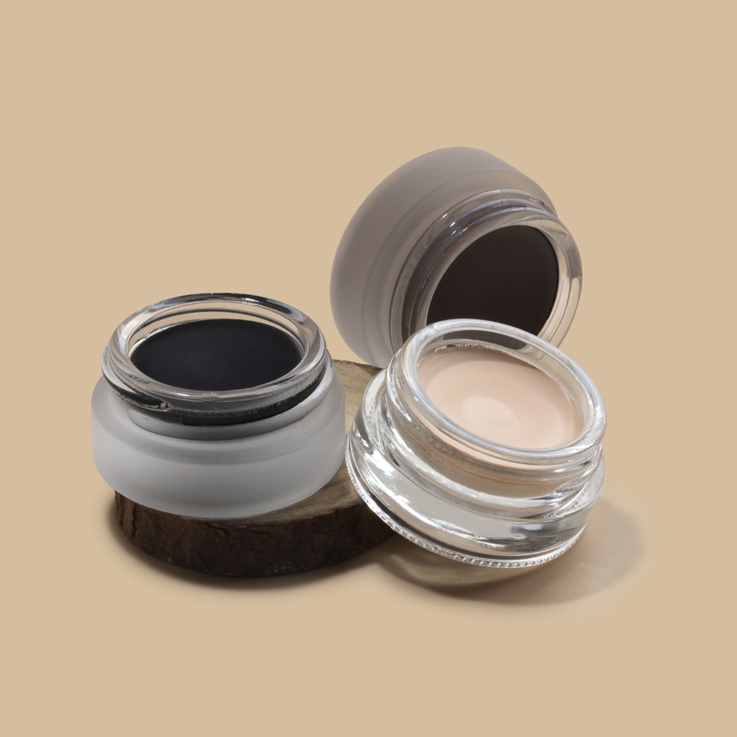 PAC Cream Eyeliner Aqua Black - Richly Pigmented, Quick Drying, Matte Finish, Intense Black