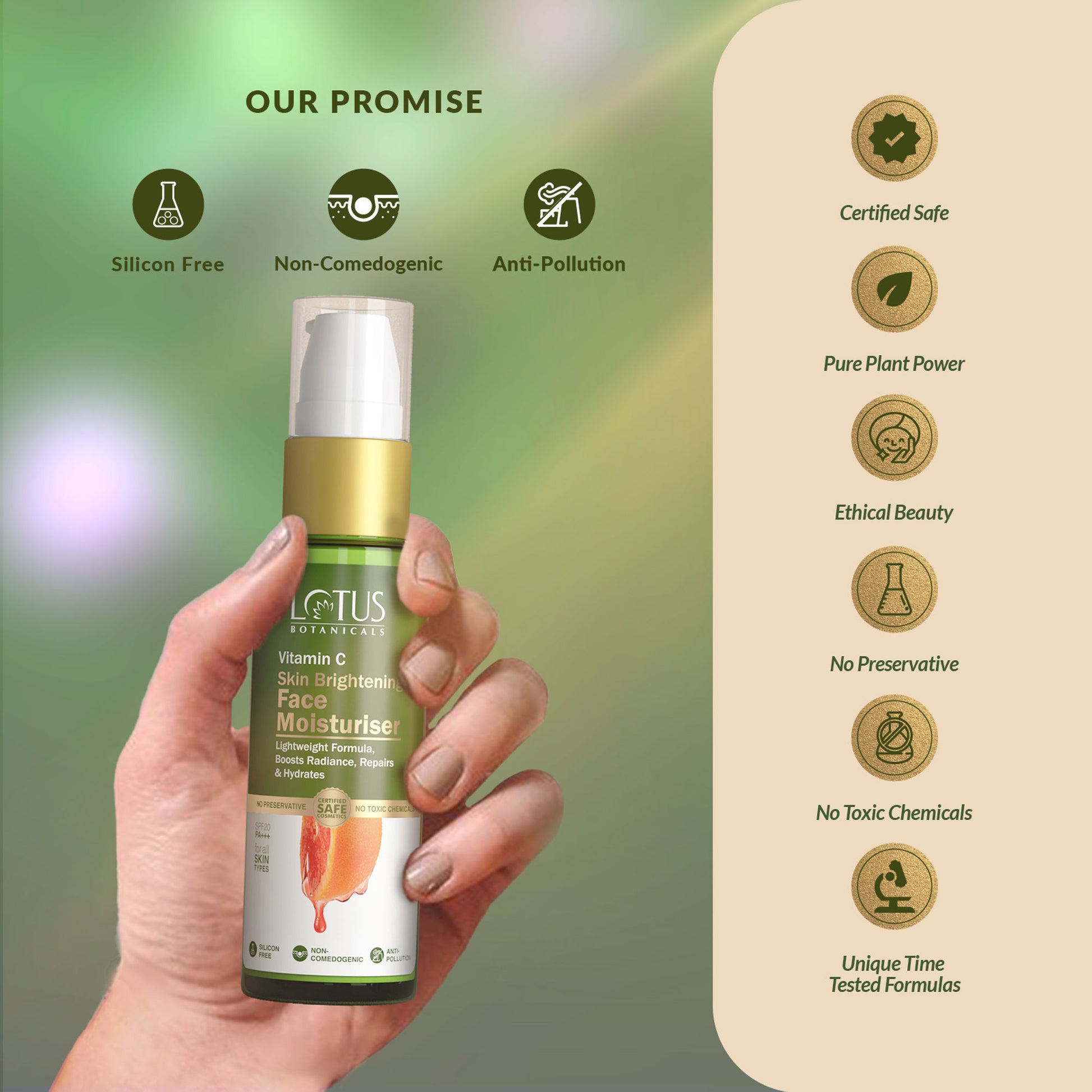 Lotus Botanicals Vitamin C Skin Brightening Face Moisturiser
