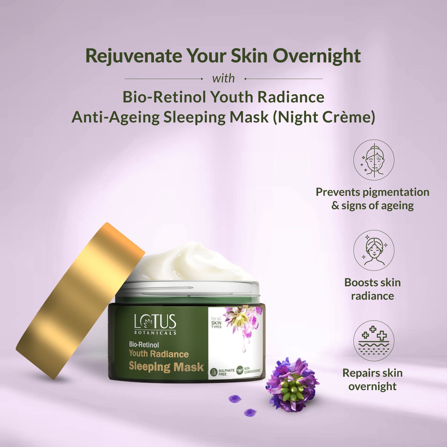 Lotus Botanicals Bio-Retinol Youth Radiance Sleeping Mask
