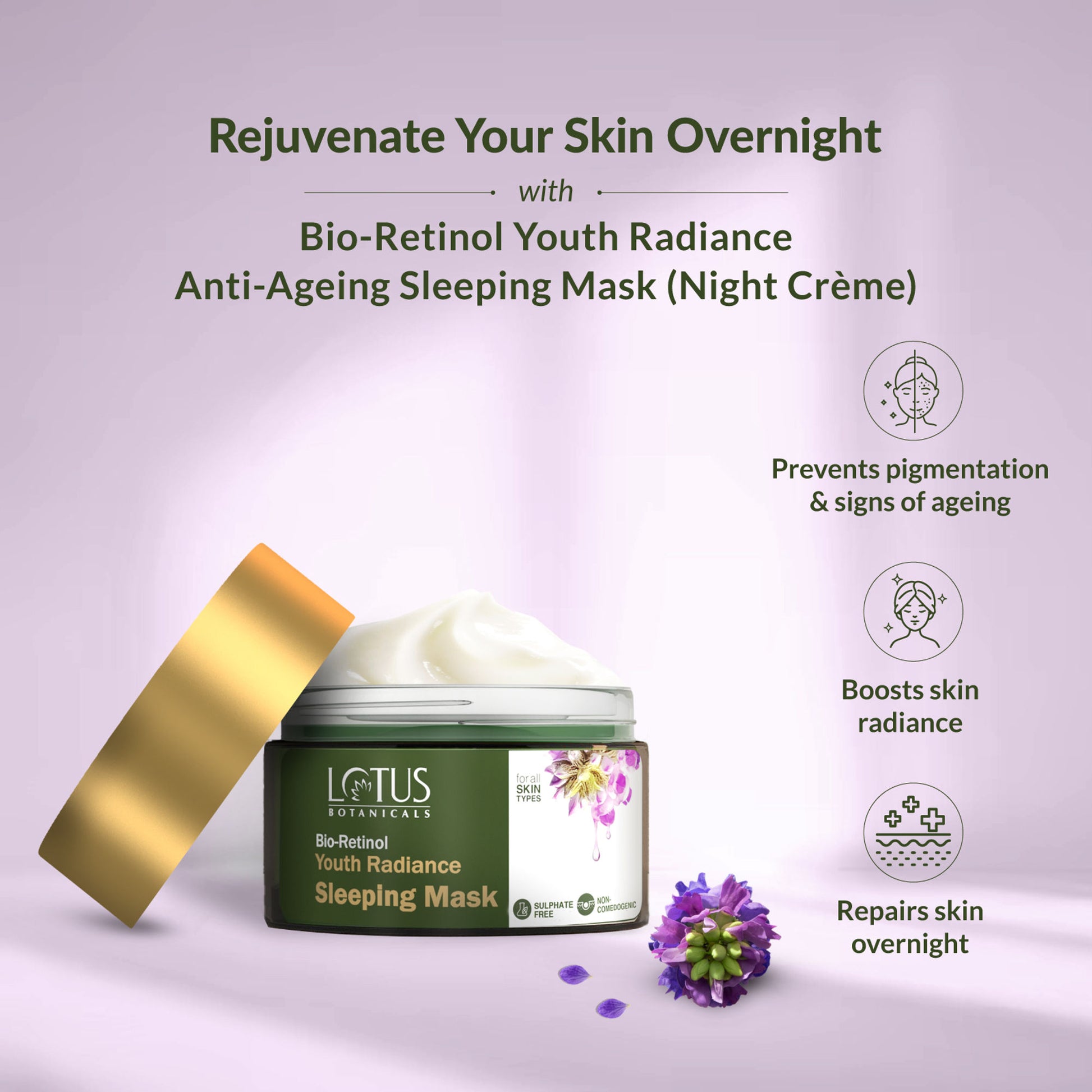 Lotus Botanicals Bio-Retinol Youth Radiance Sleeping Mask