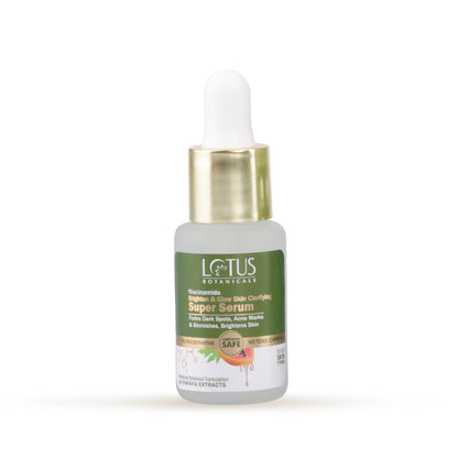 Lotus Botanicals Niacinamide & Papaya Brighten & Glow Skin Clarifying Super Serum