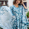 Dhiyona IE Floral Printed Square Neck Pure Cotton A-Line Kurta With Trousers & Dupatta