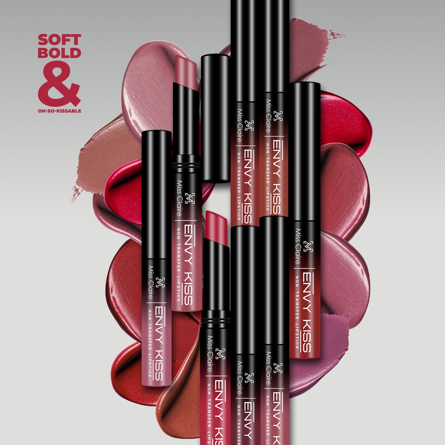 Miss Claire Envy Kiss Non Transfer Lipstick - 05 Chic Cherry