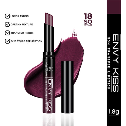 Miss Claire Envy Kiss Non Transfer Lipstick - 18 So Vintage