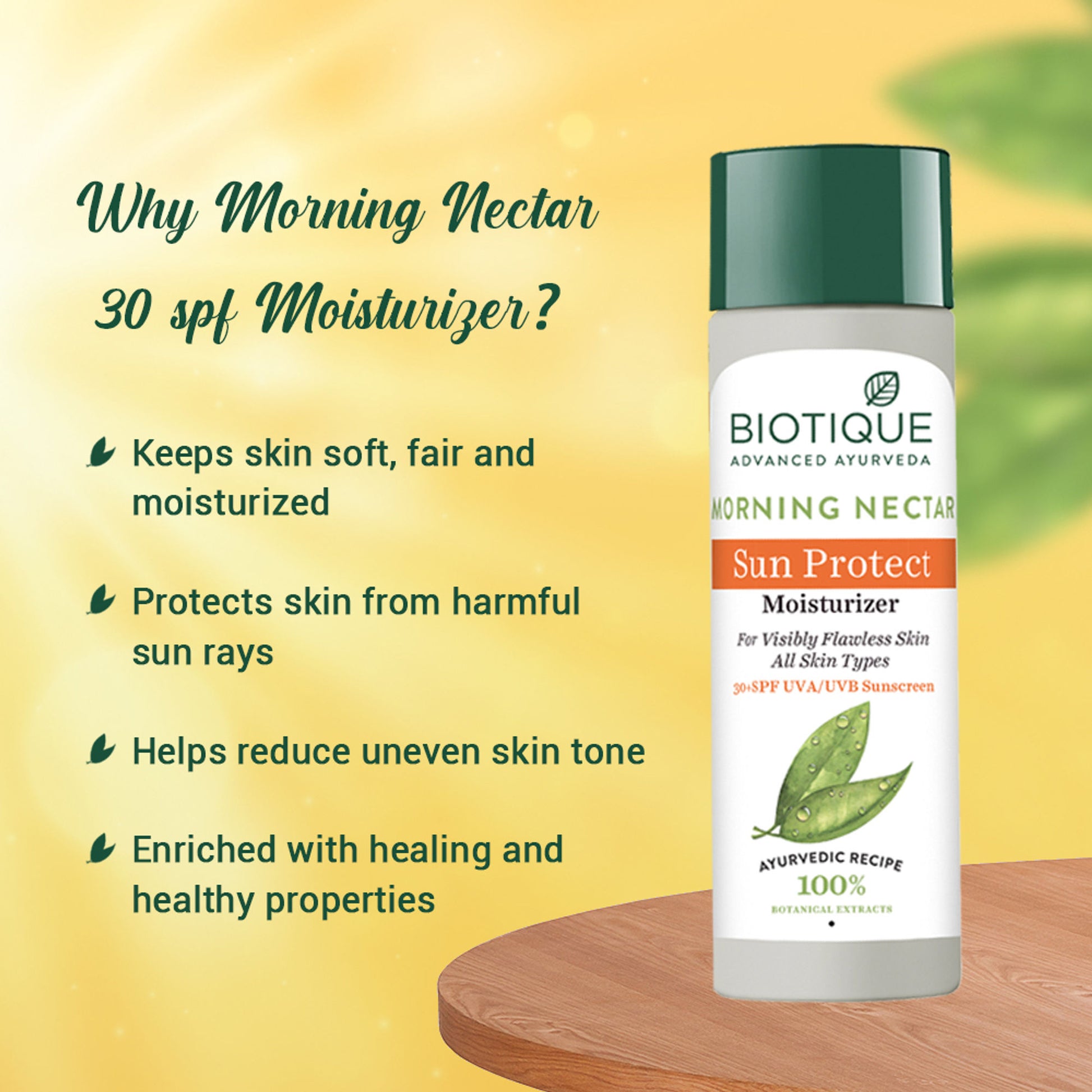 Biotique Bio Morning Nectar Visibly Flawless Sun Protector SPF 30+