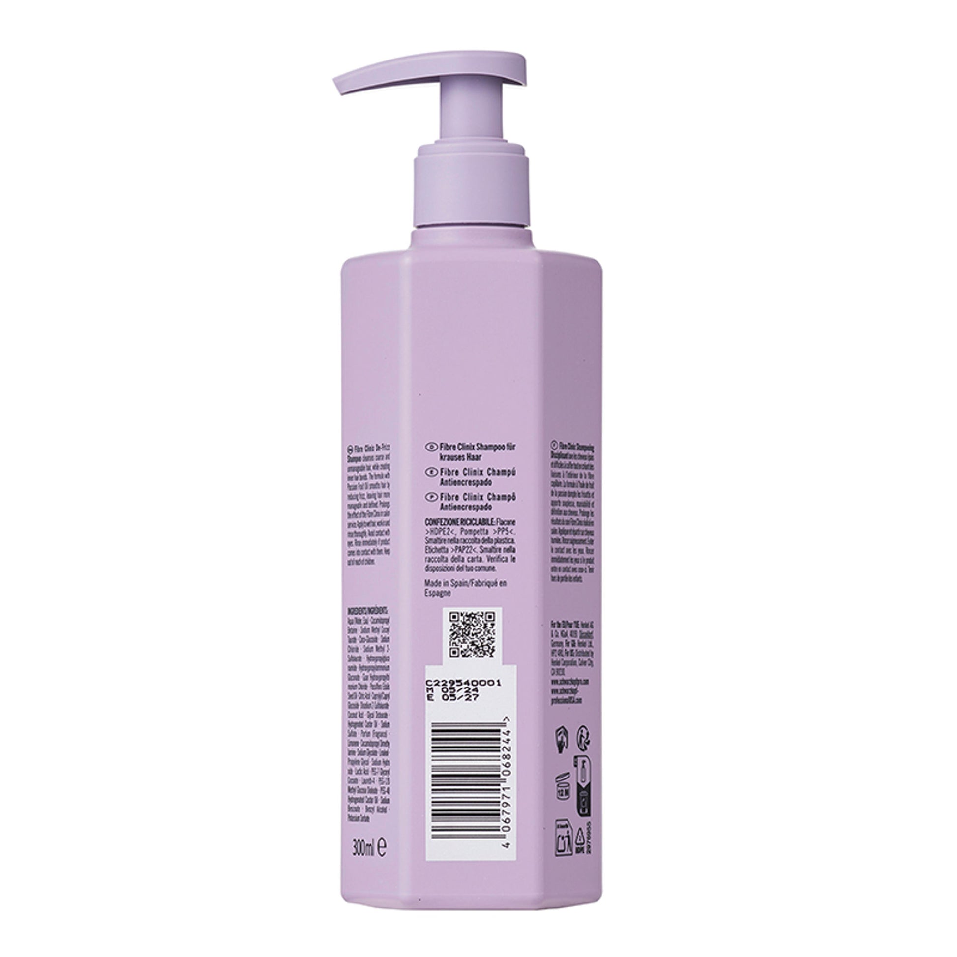 Schwarzkopf Professional Fibre Clinix De-Frizz Shampoo