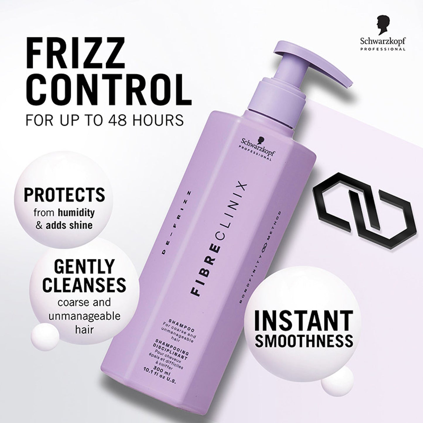 Schwarzkopf Professional Fibre Clinix De-Frizz Shampoo