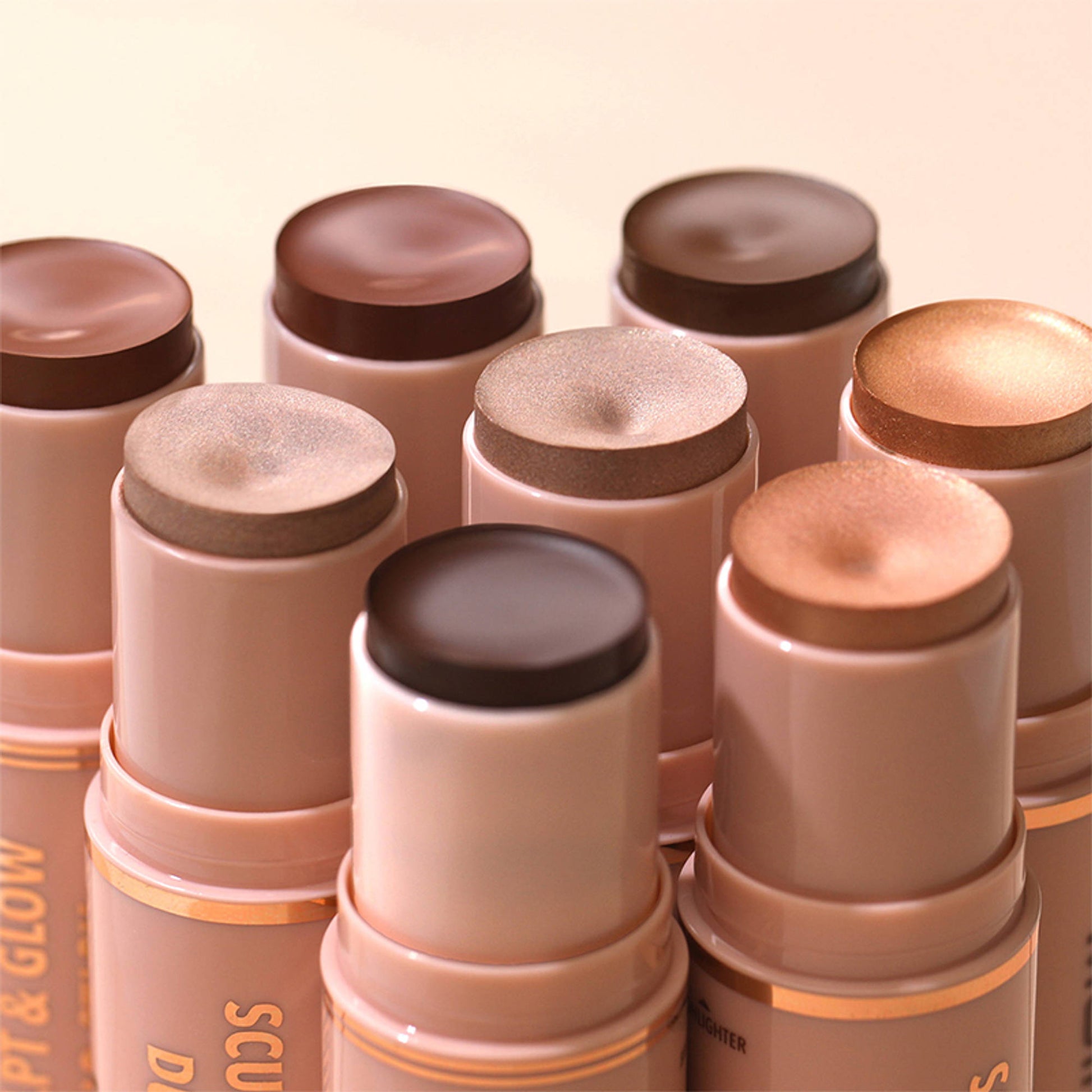 Moira Sculpt & Glow Duo Stick Bronzer - 500 Beach Happy
