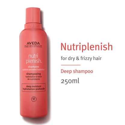 Aveda Nutriplenish Deep Hydration Shampoo for Dry & Frizzy Hair with Coconut Oil