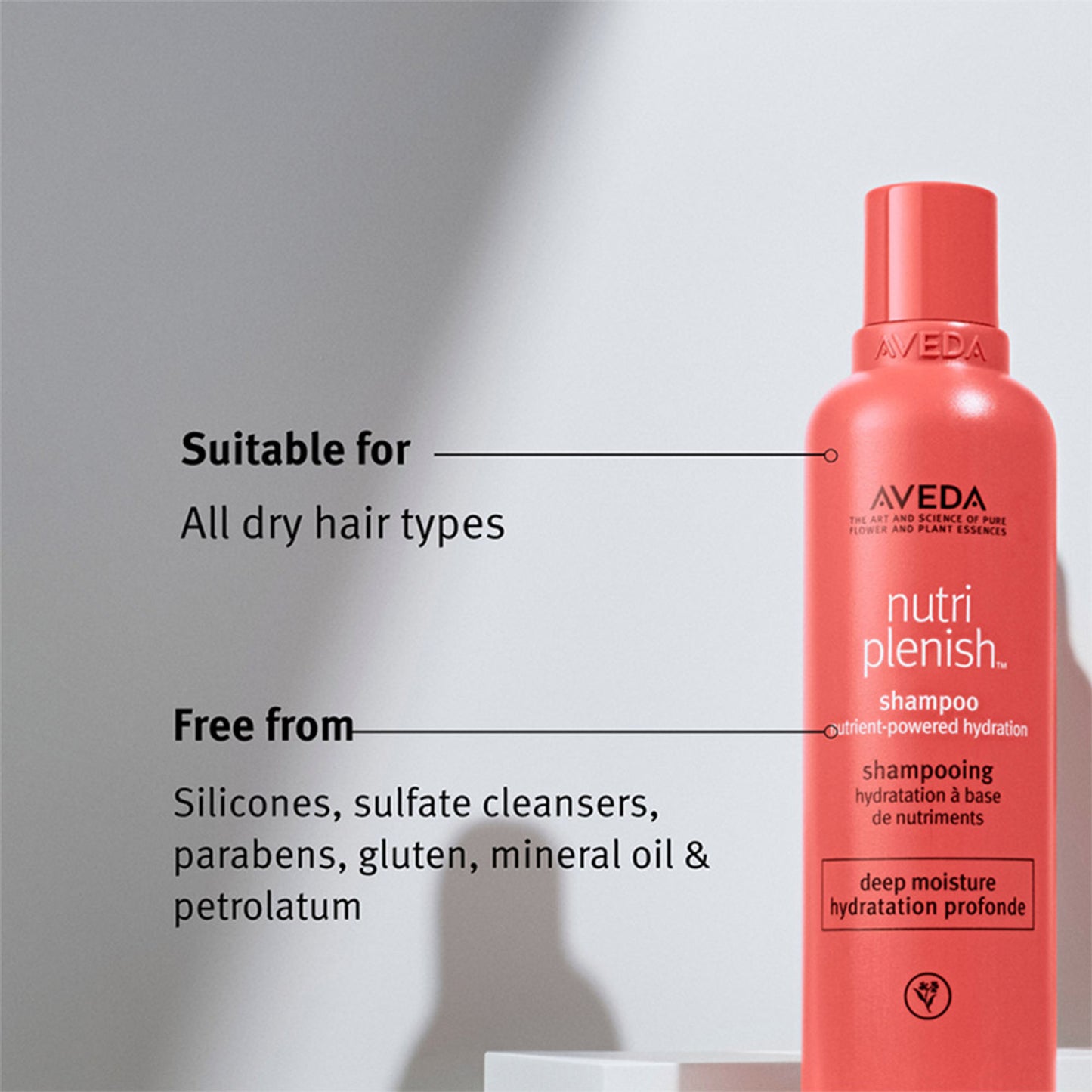 Aveda Nutriplenish Deep Hydration Shampoo for Dry & Frizzy Hair with Coconut Oil