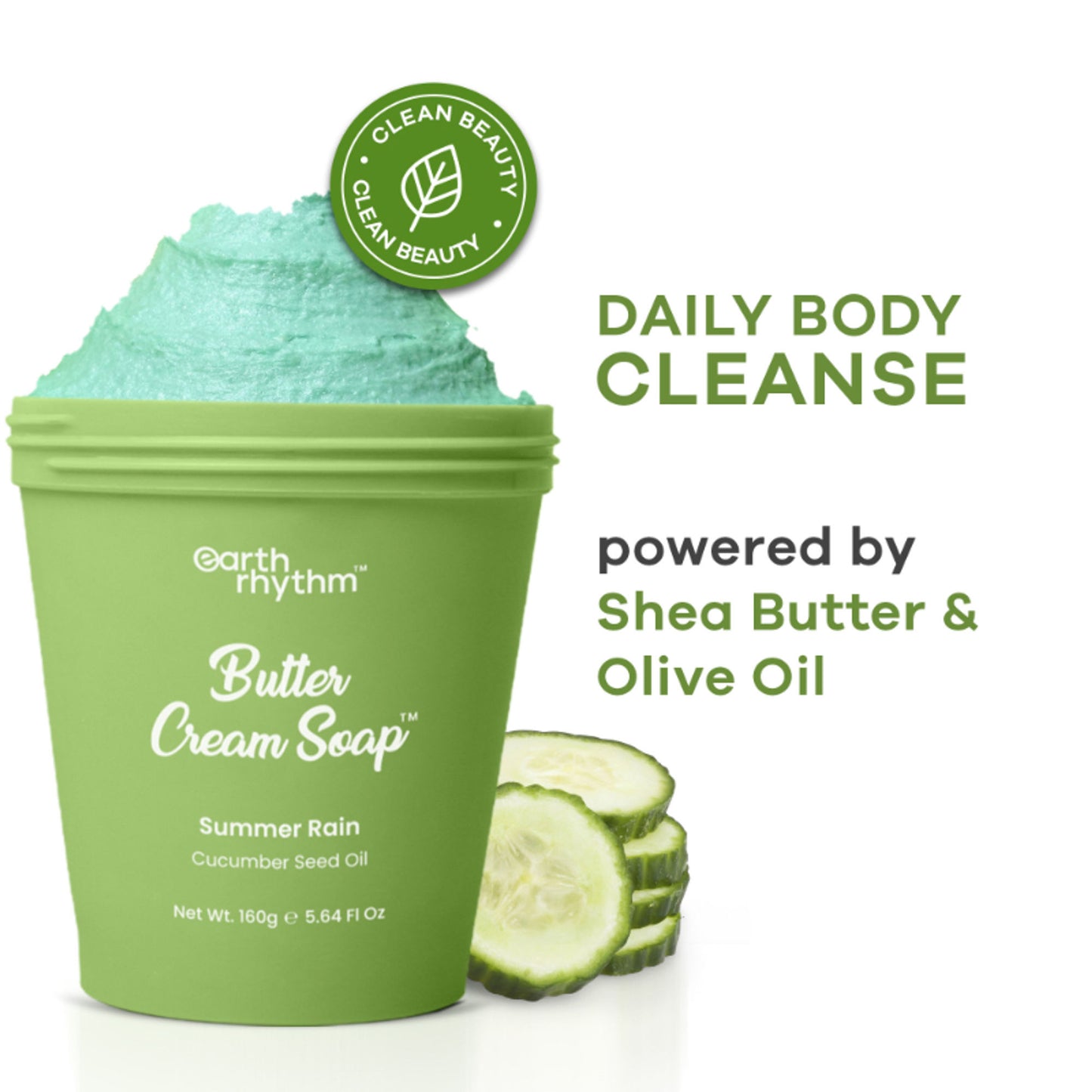Earth Rhythm Butter Cream Shower Mousse Soap - Summer Rain