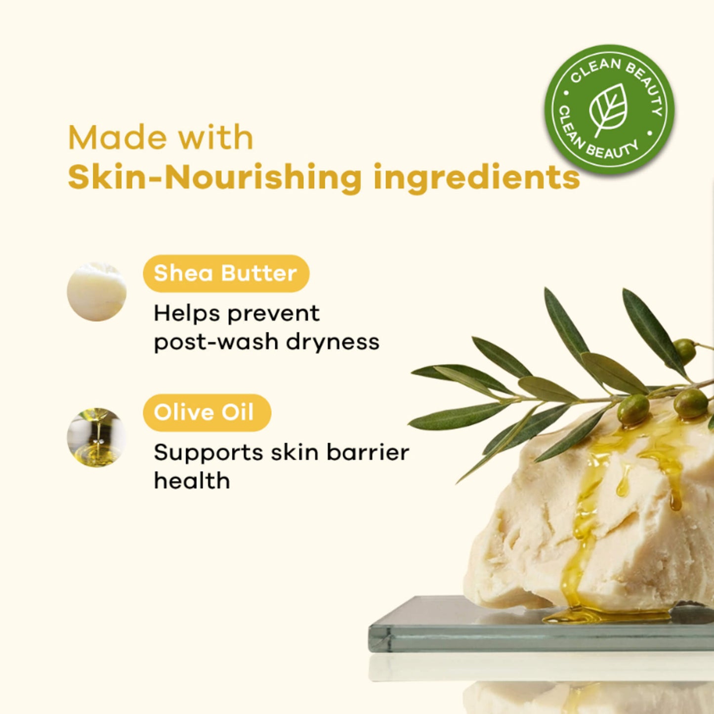 Earth Rhythm Butter Cream Shower Mousse Soap - Vanilla Cream