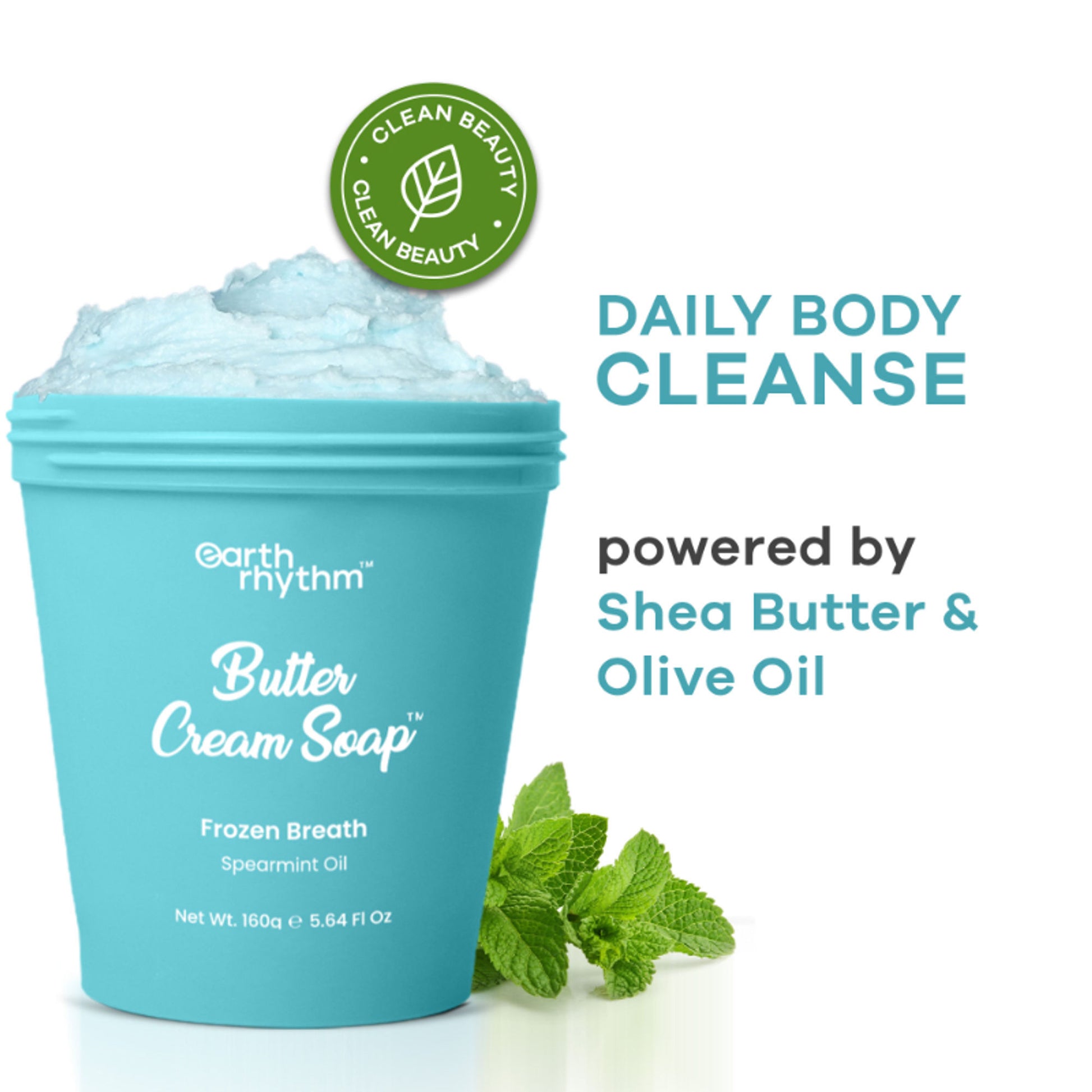 Earth Rhythm Butter Cream Shower Mousse Soap - Frozen Breath
