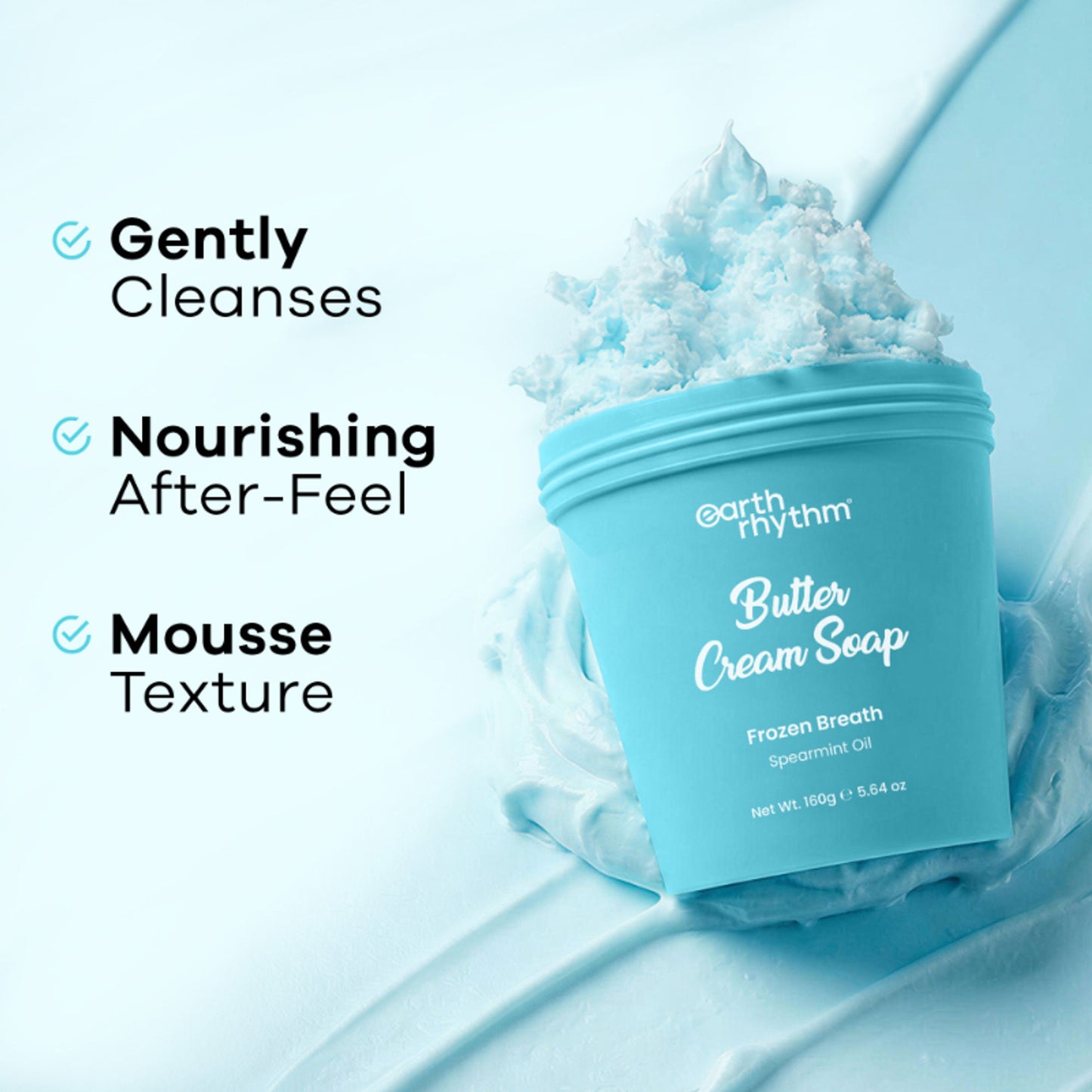 Earth Rhythm Butter Cream Shower Mousse Soap - Frozen Breath