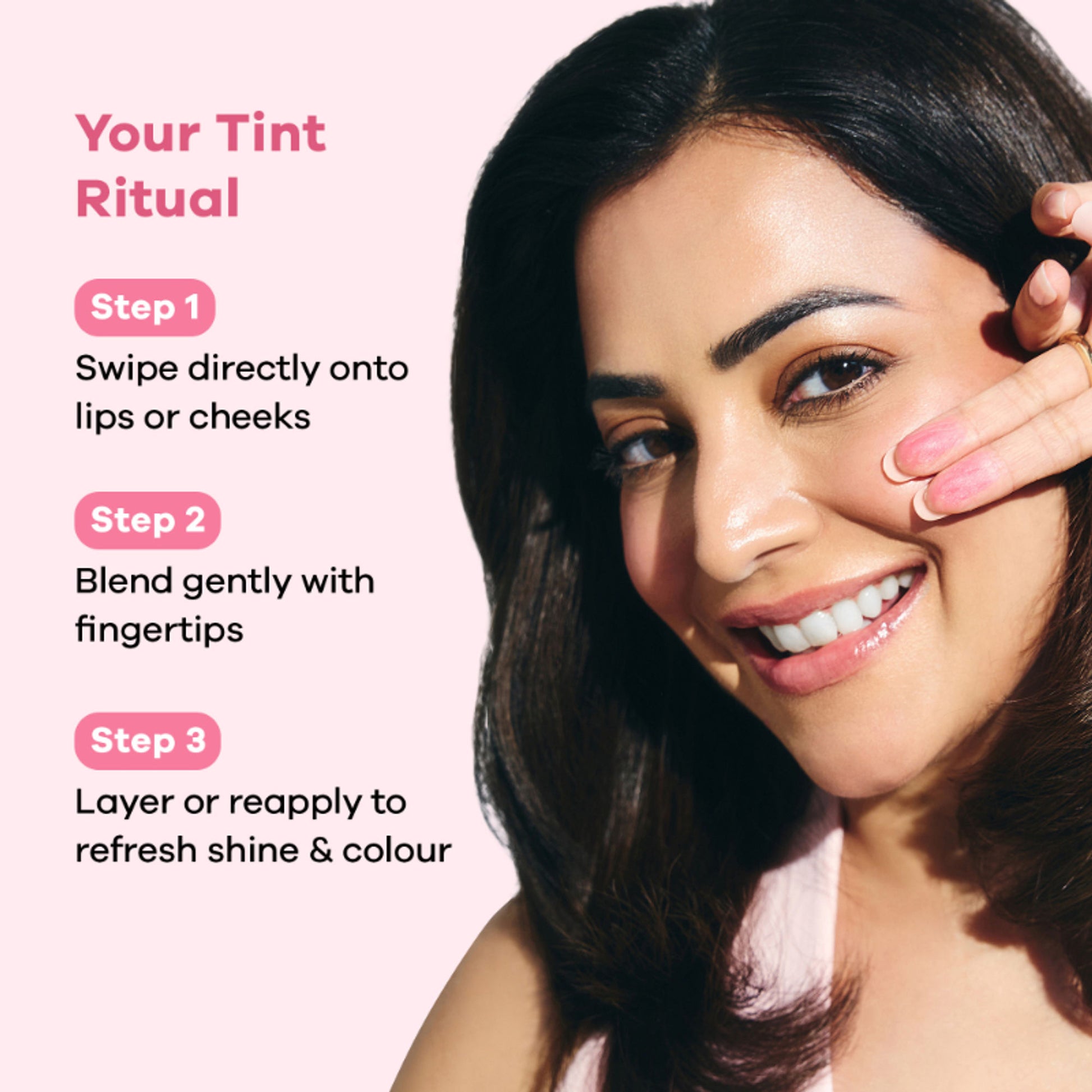 Earth Rhythm Glass Tint pH Activated Lip & Cheek Tint, Blendable, Moisturising and Non-greasy