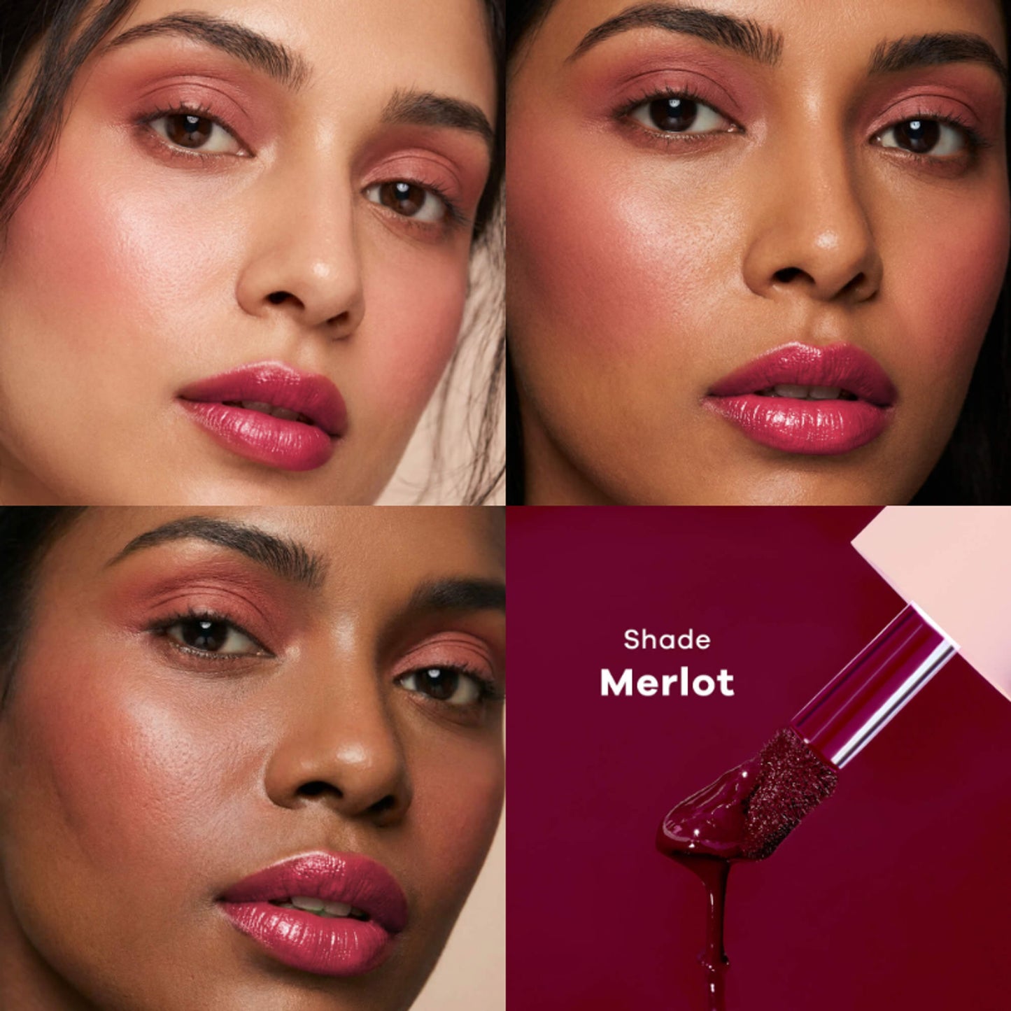 Earth Rhythm Tender Tint For Lip & Cheek With Pure Plant Pigments 10 H Stay - Merlot