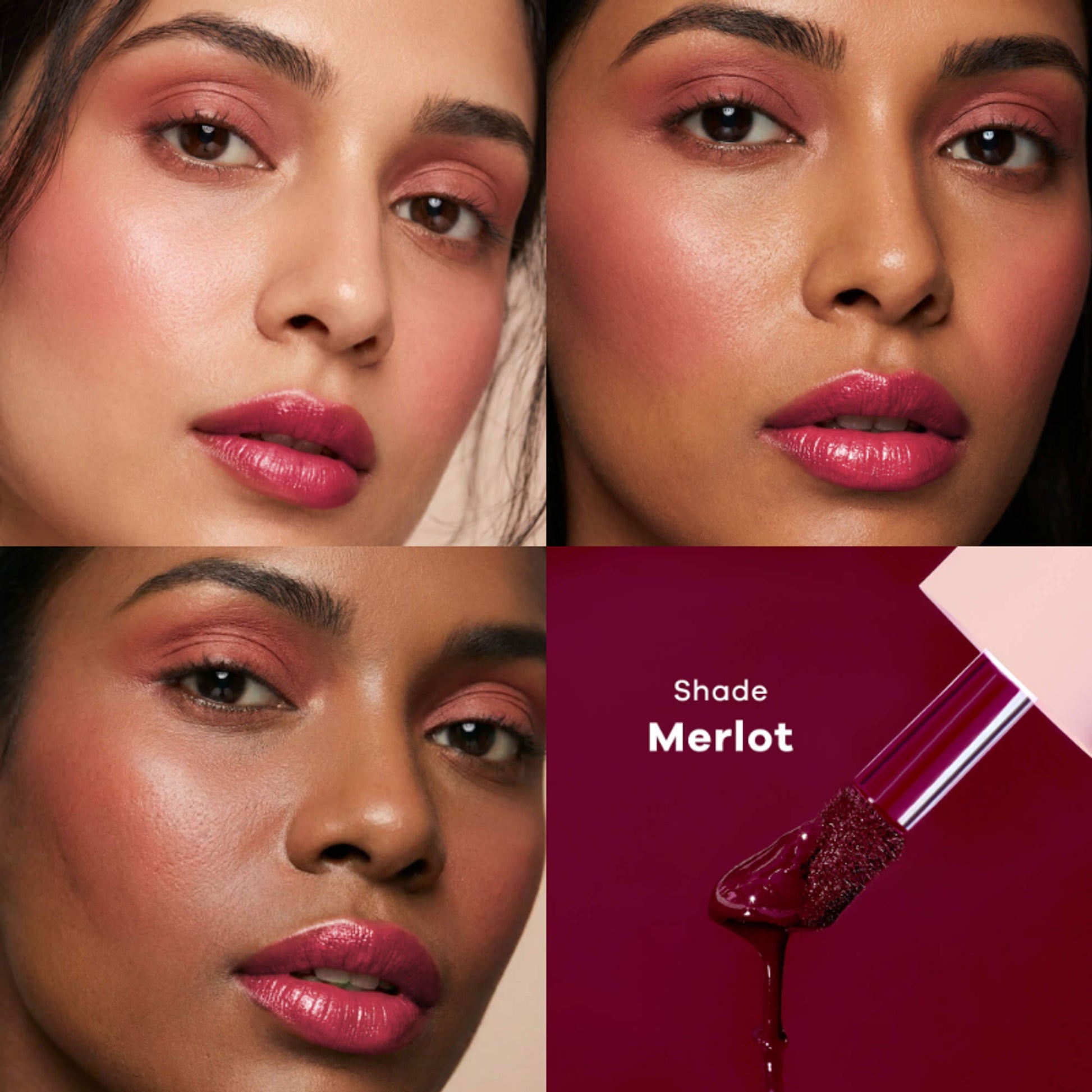 Earth Rhythm Tender Tint For Lip & Cheek With Pure Plant Pigments 10 H Stay - Merlot