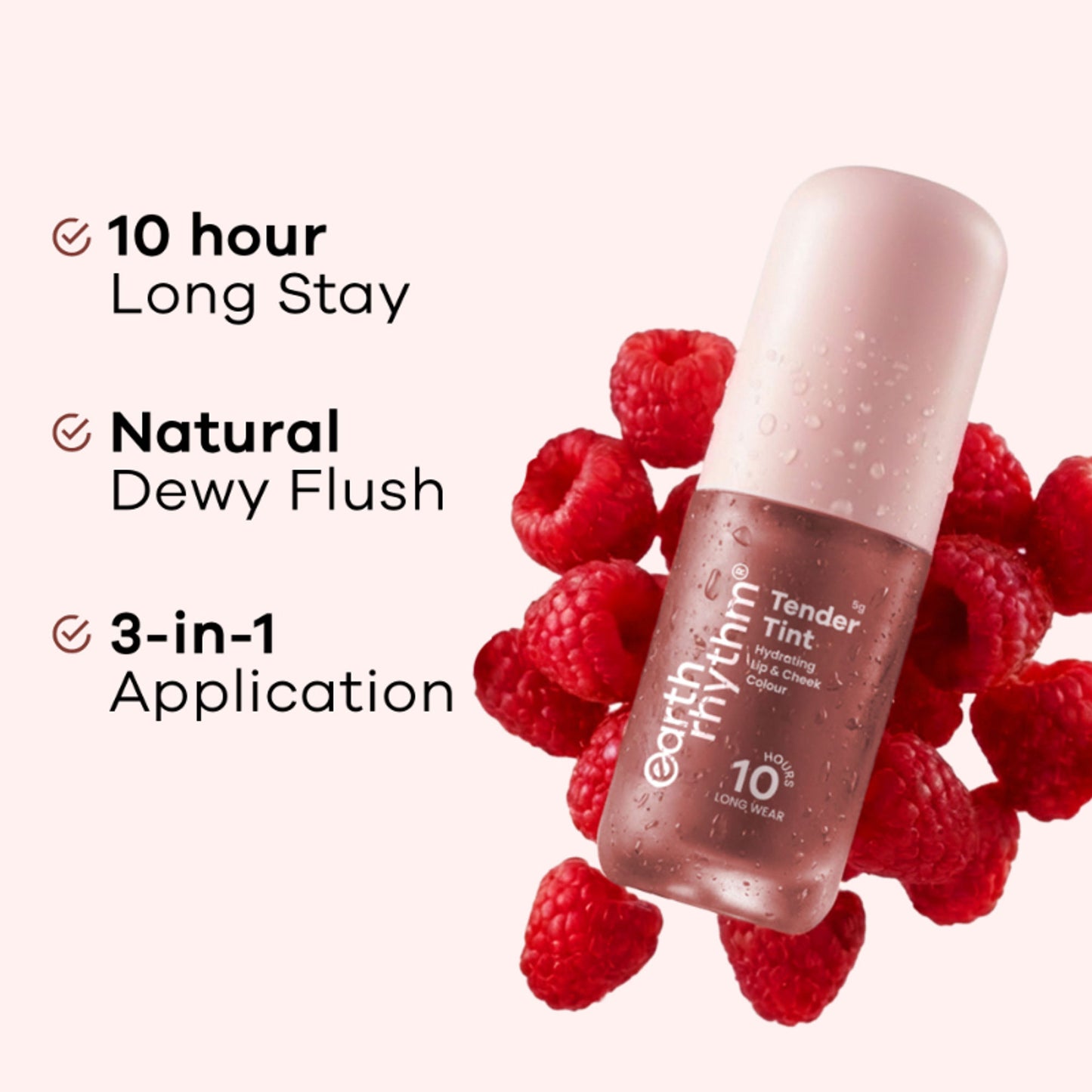 Earth Rhythm Tender Tint For Lip & Cheek With Pure Plant Pigments 10 H Stay - Cider