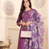 Dhiyona VA Women's Floral Printed Regular Beads and Stones Kurta with Trouser & Dupatta