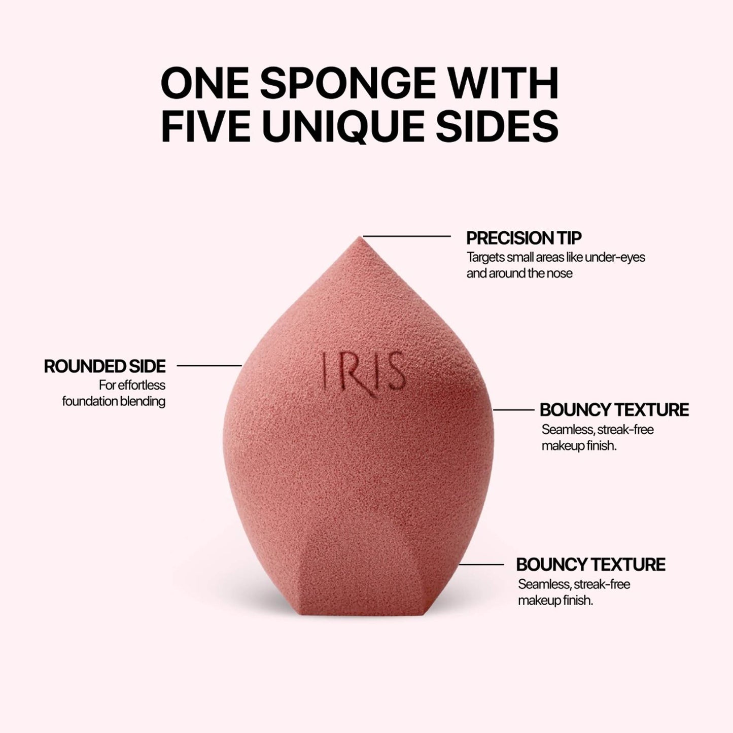 IRIS COSMETICS Oh So Bouncy Microfiber Makeup Sponge