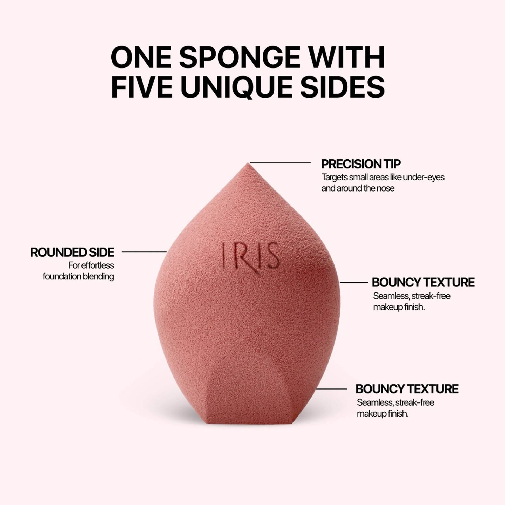IRIS COSMETICS Oh So Bouncy Microfiber Makeup Sponge