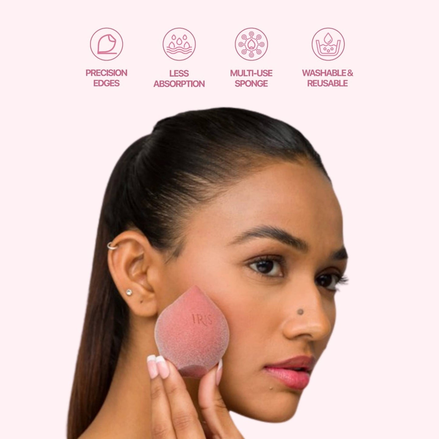 IRIS COSMETICS Oh So Bouncy Microfiber Makeup Sponge