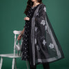 Dhiyona IE Ethnic Motifs Printed Pure Cotton Kurta with Trousers & With Dupatta
