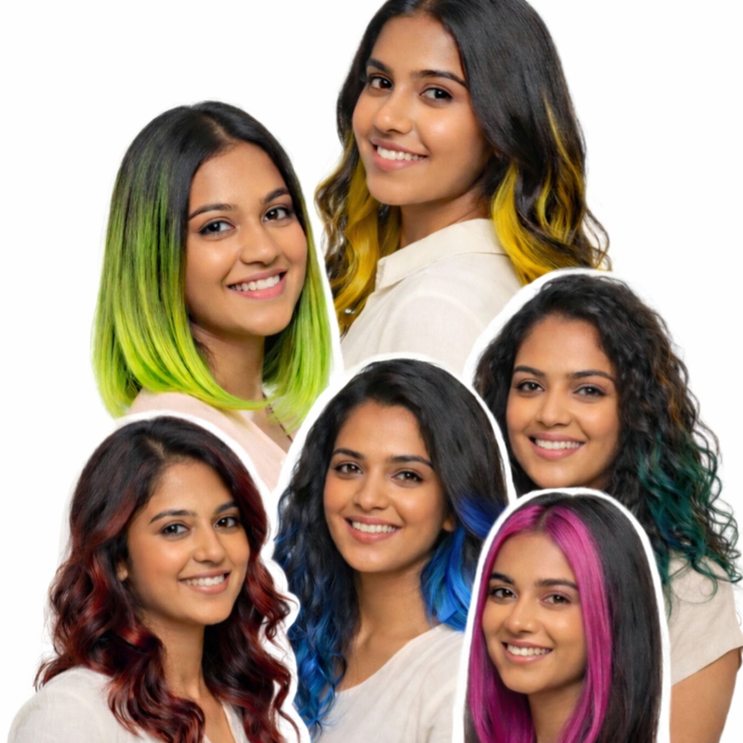 Streax Mini Hair Colour Highlight Kit - Plum Purple - Latte Brown