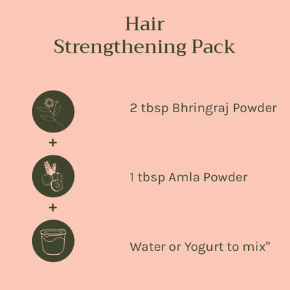 Tattvalogy Bhringraj Powder - Chemical-Free, Reduces Hair Fall & Strengthens Roots for Healthy Hair