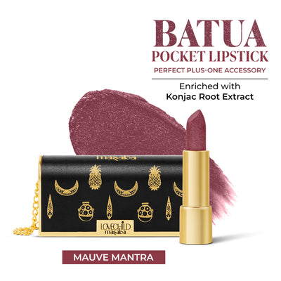 LoveChild Masaba The Batua Satin Lipstick - Mauve Mantra