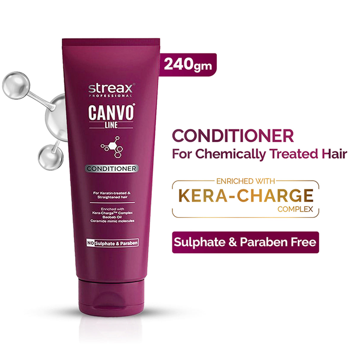 Streax Professional Canvoline Conditioner for Chemically Treated & Damaged Hair Repair