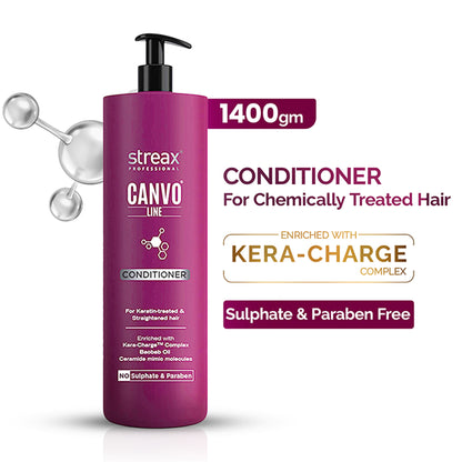Streax Professional Canvoline Conditioner for Chemically Treated & Damaged Hair Repair
